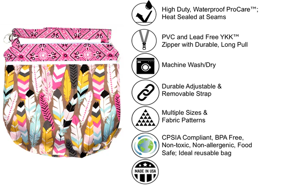 Monkey Foot Designs Wet Bags