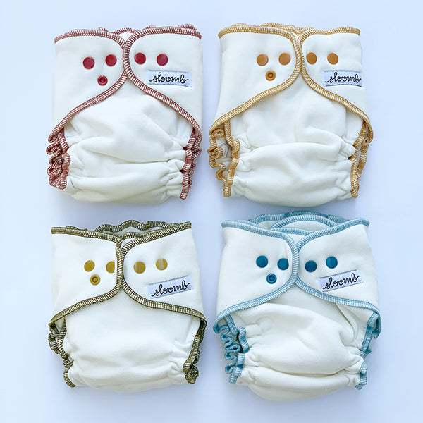 Overnight Bamboo Fleece Fitted Diapers (XS)